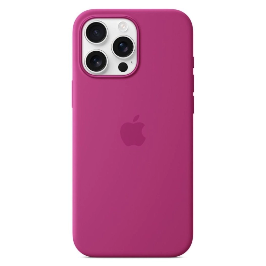 Чохол Apple Silicone Case with MagSafe for iPhone 16 Pro Max Fuchsia