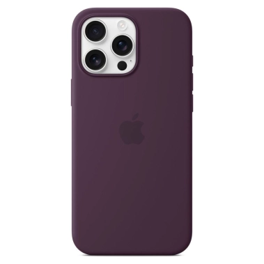 Чохол Apple Silicone Case with MagSafe for iPhone 16 Pro Max Plum - цена, характеристики, отзывы, рассрочка, фото 1