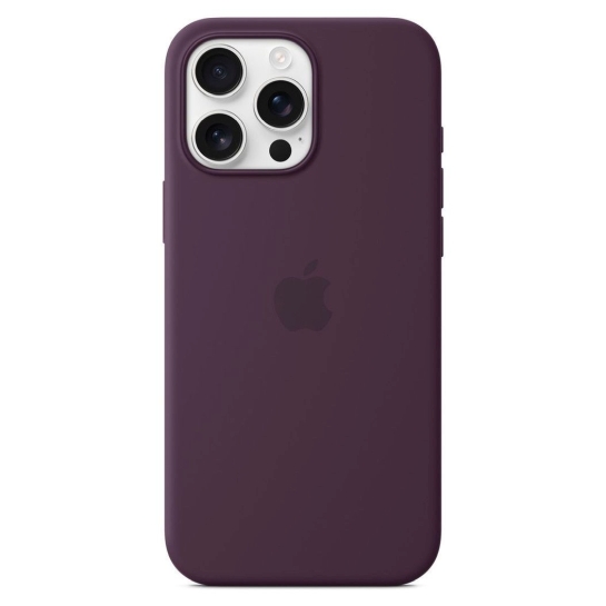 Чехол Apple Silicone Case with MagSafe for iPhone 16 Pro Max Plum - цена, характеристики, отзывы, рассрочка, фото 1