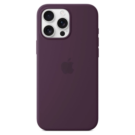Чехол Apple Silicone Case with MagSafe for iPhone 16 Pro Max Plum