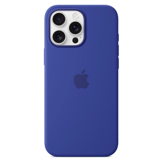 Чехол Apple Silicone Case with MagSafe for iPhone 16 Pro Max Ultramarine - цена, характеристики, отзывы, рассрочка, фото 1