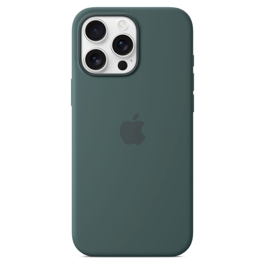 Чехол Apple Silicone Case with MagSafe for iPhone 16 Pro Max Lake Green - цена, характеристики, отзывы, рассрочка, фото 1