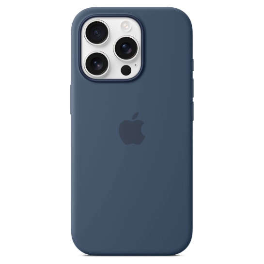 Чохол Apple Silicone Case with MagSafe for iPhone 16 Pro Denim