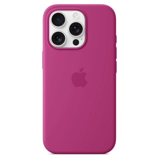 Чохол Apple Silicone Case with MagSafe for iPhone 16 Pro Fuchsia