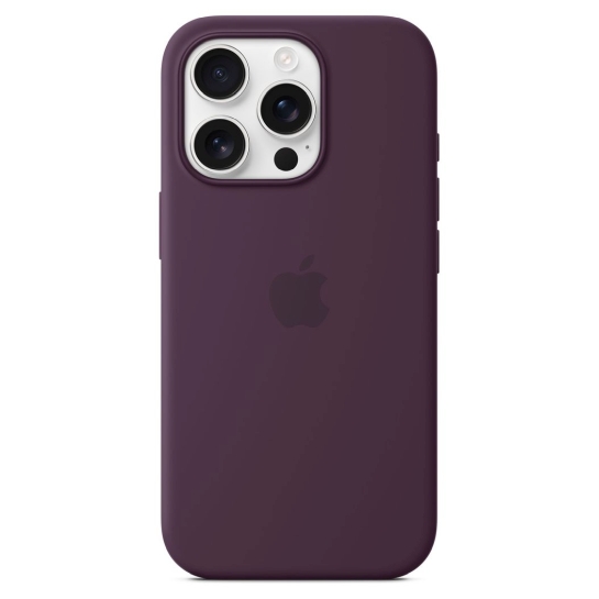 Чехол Apple Silicone Case with MagSafe for iPhone 16 Pro Plum - цена, характеристики, отзывы, рассрочка, фото 1
