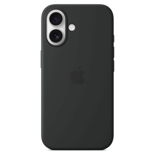 Чохол Apple Silicone Case with MagSafe for iPhone 16 Black - ціна, характеристики, відгуки, розстрочка, фото 1
