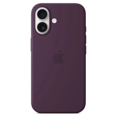 Чохол Apple Silicone Case with MagSafe for iPhone 16 Plum - цена, характеристики, отзывы, рассрочка, фото 1