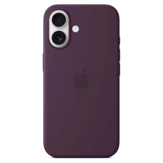 Чехол Apple Silicone Case with MagSafe for iPhone 16 Plum - цена, характеристики, отзывы, рассрочка, фото 1