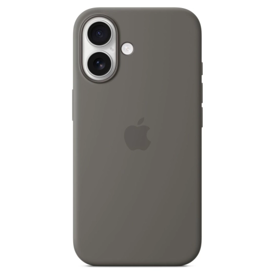 Чохол Apple Silicone Case with MagSafe for iPhone 16 Stone Gray