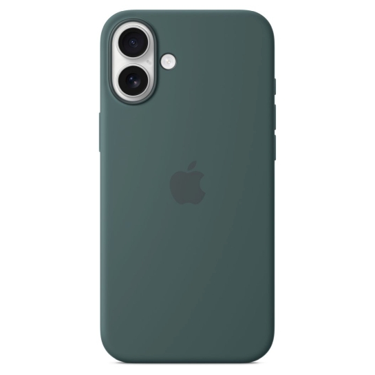 Чехол Apple Silicone Case with MagSafe for iPhone 16 Plus Lake Green - цена, характеристики, отзывы, рассрочка, фото 1