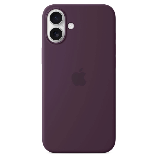 Чехол Apple Silicone Case with MagSafe for iPhone 16 Plus Plum - цена, характеристики, отзывы, рассрочка, фото 1