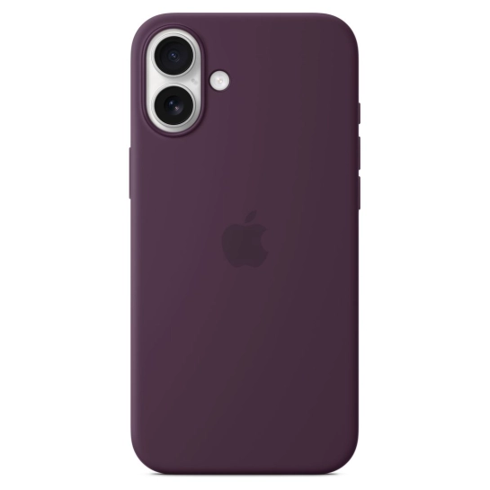 Чехол Apple Silicone Case with MagSafe for iPhone 16 Plus Plum