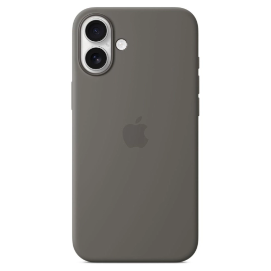 Чехол Apple Silicone Case with MagSafe for iPhone 16 Plus Stone Gray