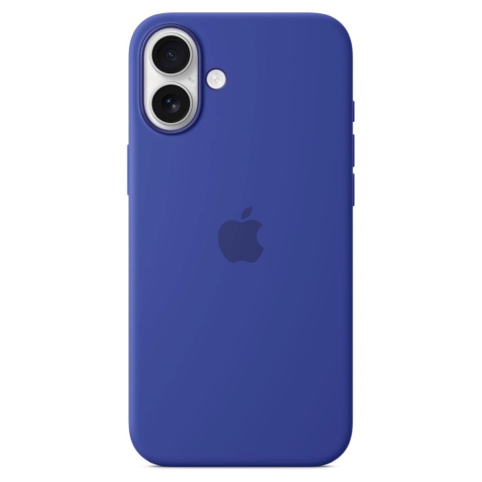 Чехол Apple Silicone Case with MagSafe for iPhone 16 Plus Ultramarine - цена, характеристики, отзывы, рассрочка, фото 1