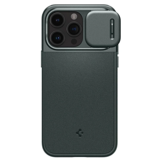 Чехол Spigen Optik Armor Case with MagFit for iPhone 15 Pro Abyss Green