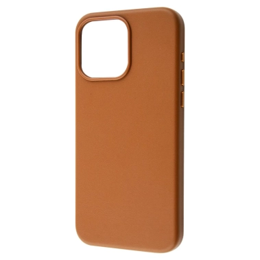 Чохол Wave Premium Leather Edition Case with MagSafe iPhone 15 Pro Max Umber - цена, характеристики, отзывы, рассрочка, фото 1