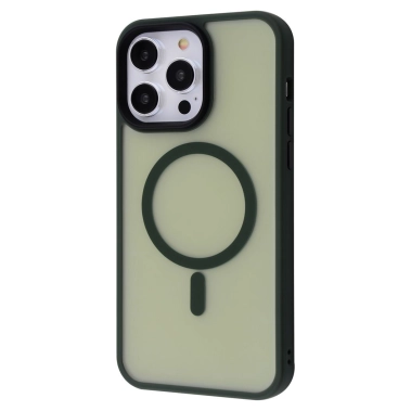 Чехол WAVE Matte Insane Case with MagSafe for iPhone 14 Pro Max Green - цена, характеристики, отзывы, рассрочка, фото 1
