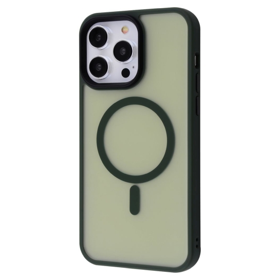 Чохол WAVE Matte Insane Case with MagSafe for iPhone 14 Pro Max Green - ціна, характеристики, відгуки, розстрочка, фото 1