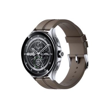 Смарт-часы Xiaomi Watch 2 Pro Bluetooth Silver Case with Brown Leather Strap (1006733) - цена, характеристики, отзывы, рассрочка, фото 1