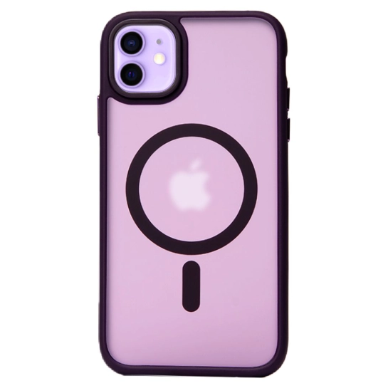 Чохол Pump Matte Case with MagSafe for iPhone 11 Deep Purple