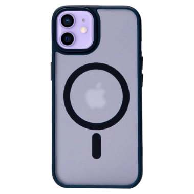 Чохол Pump Matte Case with MagSafe for iPhone 12/12 Pro Midnight Blue - цена, характеристики, отзывы, рассрочка, фото 1
