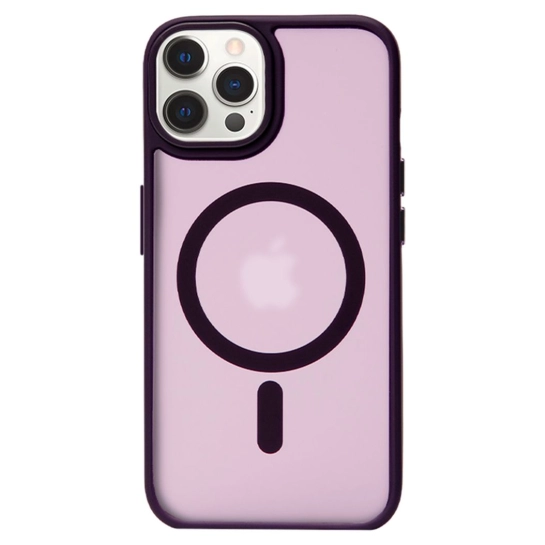 Чохол Pump Matte Case with MagSafe for iPhone 12 Pro Max Deep Purple