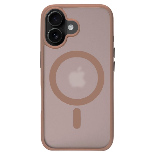 Чехол Pump Matte Case with MagSafe for iPhone 16 Beige Gold - цена, характеристики, отзывы, рассрочка, фото 1