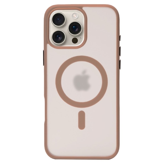 Чохол Pump Matte Case з MagSafe для iPhone 16 Pro Beige Gold - ціна, характеристики, відгуки, розстрочка, фото 1