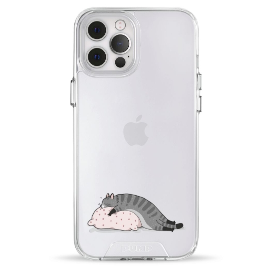 Чехол Pump Transparency Silver Button Case for iPhone 12 Pro Max Cat On The Pillow - цена, характеристики, отзывы, рассрочка, фото 1