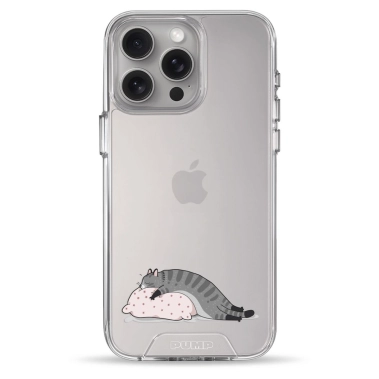 Чохол Pump Transparency Silver Button Case для iPhone 15 Pro Max Cat On The Pillow - цена, характеристики, отзывы, рассрочка, фото 1
