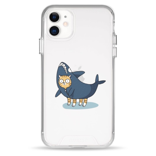 Чехол Pump Transparency Silver Button Case for iPhone 11 Cat In Shark - цена, характеристики, отзывы, рассрочка, фото 1