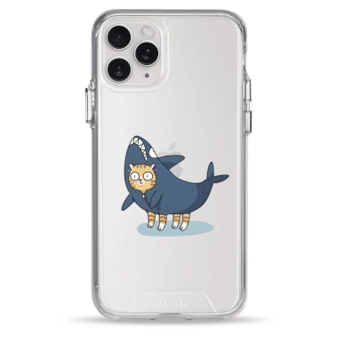 Чехол Pump Transparency Silver Button Case for iPhone 11 Pro Cat In Shark - цена, характеристики, отзывы, рассрочка, фото 1