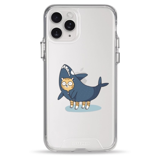 Чехол Pump Transparency Silver Button Case for iPhone 11 Pro Cat In Shark - цена, характеристики, отзывы, рассрочка, фото 1