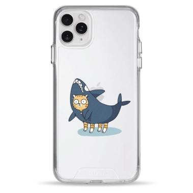 Чохол Pump Transparency Silver Button Case для iPhone 11 Pro Max Cat In Shark - цена, характеристики, отзывы, рассрочка, фото 1