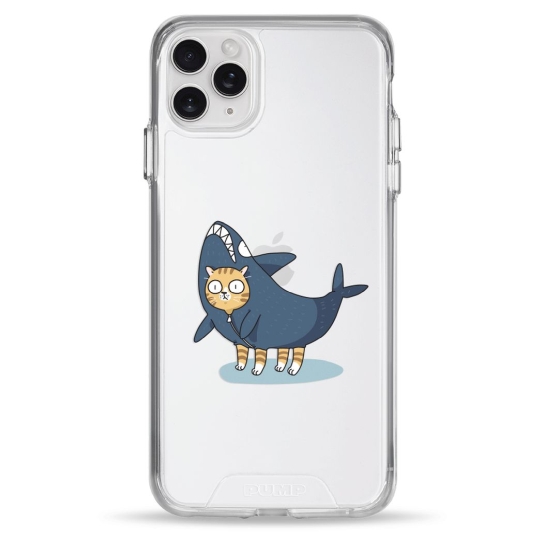 Чохол Pump Transparency Silver Button Case для iPhone 11 Pro Max Cat In Shark - ціна, характеристики, відгуки, розстрочка, фото 1