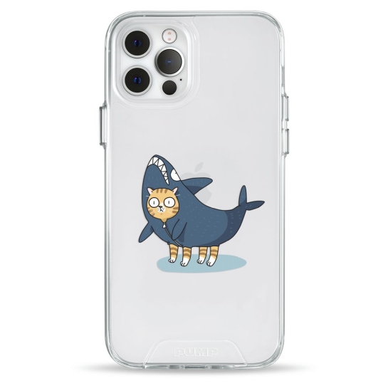 Чехол Pump Transparency Silver Button Case for iPhone 12 Pro Max Cat In Shark - цена, характеристики, отзывы, рассрочка, фото 1