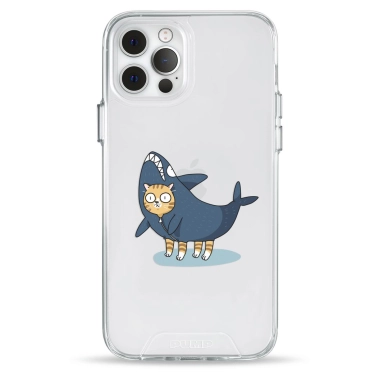 Чехол Pump Transparency Silver Button Case for iPhone 12/12 Pro Cat In Shark - цена, характеристики, отзывы, рассрочка, фото 1