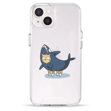 Чохол Pump Transparency Silver Button Case для iPhone 14 Cat In Shark - цена, характеристики, отзывы, рассрочка, фото 1