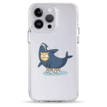 Чехол Pump Transparency Silver Button Case for iPhone 14 Pro Cat In Shark