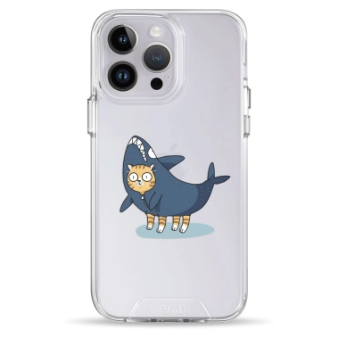Чохол Pump Transparency Silver Button Case для iPhone 14 Pro Cat In Shark - цена, характеристики, отзывы, рассрочка, фото 1