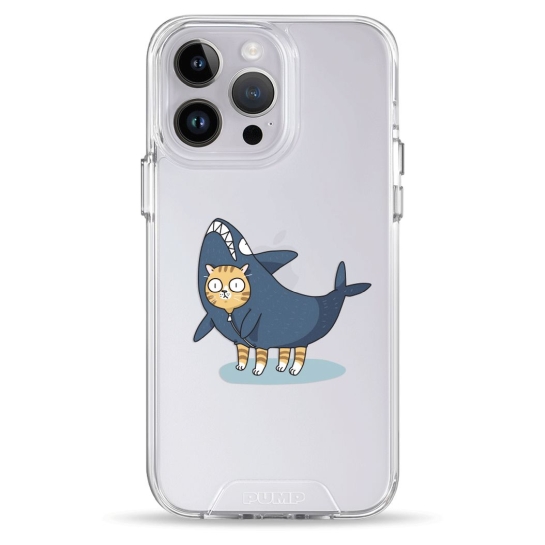 Чохол Pump Transparency Silver Button Case для iPhone 14 Pro Cat In Shark - ціна, характеристики, відгуки, розстрочка, фото 1