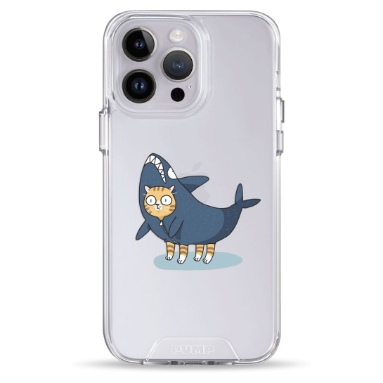 Чехол Pump Transparency Silver Button Case for iPhone 14 Pro Max Cat In Shark - цена, характеристики, отзывы, рассрочка, фото 1