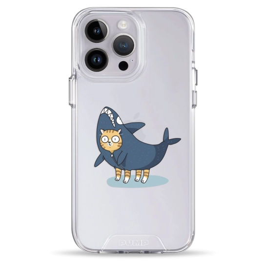Чохол Pump Transparency Silver Button Case для iPhone 14 Pro Max Cat In Shark