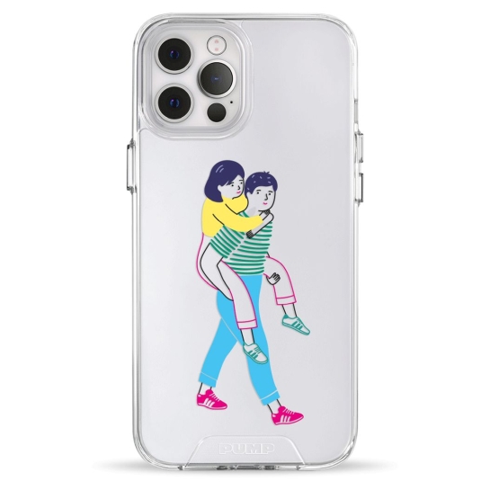 Чехол Pump Transparency Silver Button Case for iPhone 12 Pro Max Young Couple - цена, характеристики, отзывы, рассрочка, фото 1