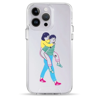 Чохол Pump Transparency Silver Button Case для iPhone 14 Pro Young Couple - цена, характеристики, отзывы, рассрочка, фото 1