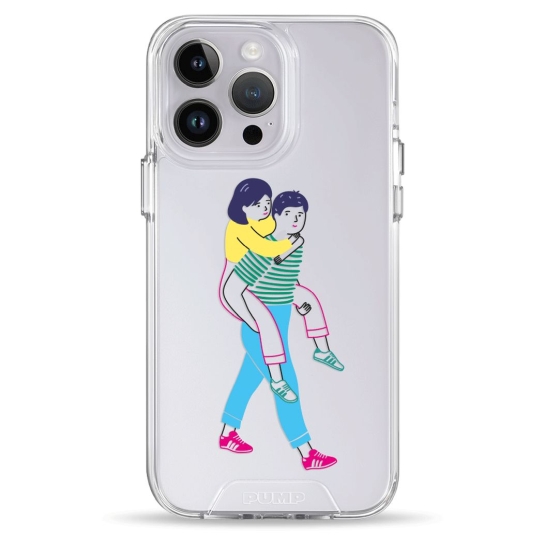 Чехол Pump Transparency Silver Button Case for iPhone 14 Pro Young Couple - цена, характеристики, отзывы, рассрочка, фото 1