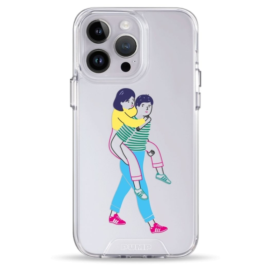 Чохол Pump Transparency Silver Button Case для iPhone 14 Pro Max Young Couple - ціна, характеристики, відгуки, розстрочка, фото 1