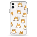 Чехол Pump Transparency Silver Button Case for iPhone 11 Corgi Dog