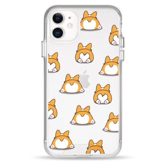 Чохол Pump Transparency Silver Button Case для iPhone 11 Corgi Dog - ціна, характеристики, відгуки, розстрочка, фото 1