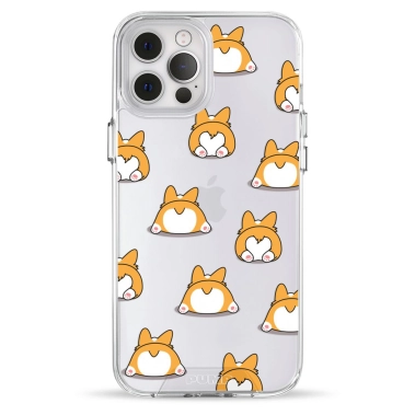 Чохол Pump Transparency Silver Button Case для iPhone 12 Pro Max Corgi Dog - цена, характеристики, отзывы, рассрочка, фото 1